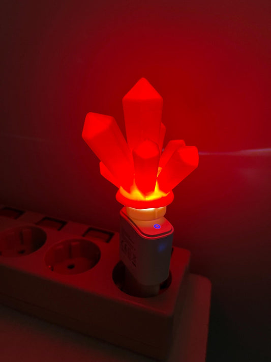 Crystal Lamp USB Wall Night Light Plug 3D print