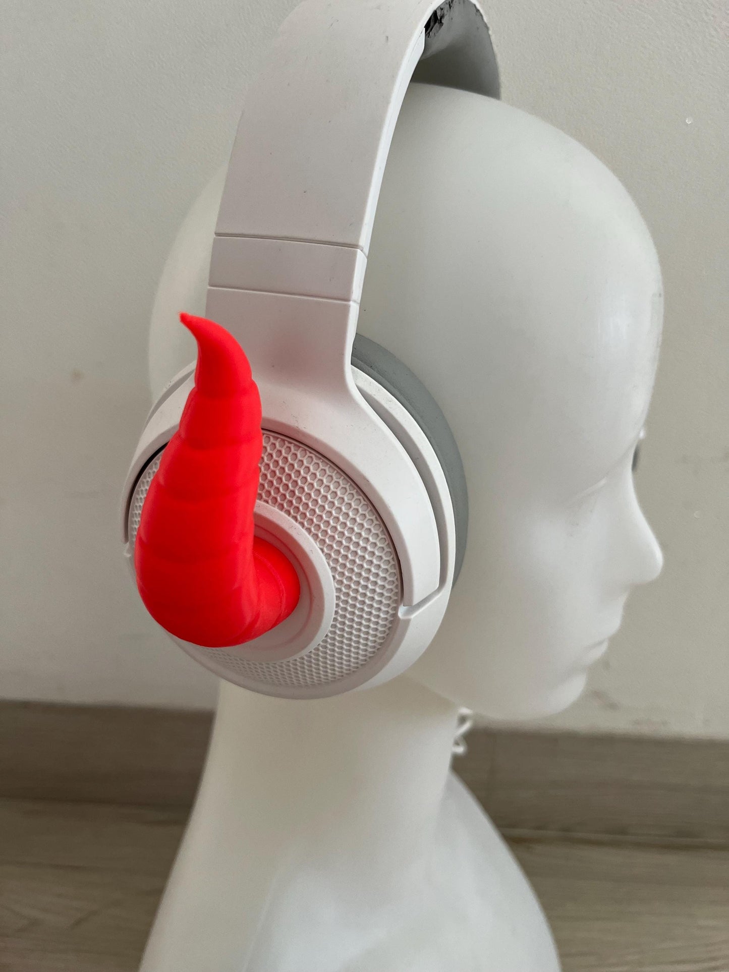 Mini Horn Flat side for Headphones / Headset for streaming anime cosplay
