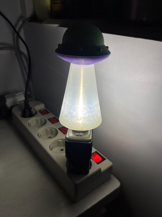 UFO Light Beam Lamp USB Wall Night Light Plug 3D print